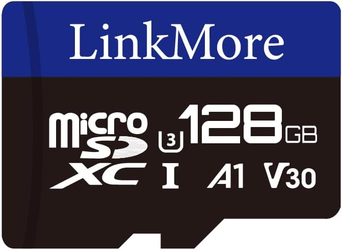 LinkMore 128GB Micro SDXC Card for Nintendo-Switch, A1, UHS-I, U3, V30, Class 10 Compatible, Read Speed Up to 95 MB/s,Write Speed Up to 45 MB/s, SD Adapter Included