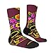XZDWPY Northeast skull Unisex Mid-Calf Socks 2 Black-2 Polyester Skin-Friendly Moisture-Wicking Fashionable Crew Socks