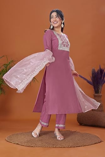 Image of Sanisa Women's Cotton Blend Kurta Set