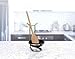 Spectrum Euro Standing Spoon Rest with Ceramic Dish Upright Cooking Utensil Holder for Kitchen Counter Oven Stove, Modern Steel Stand with Drip Catcher Stove Top Ladle Holder Stain Nickel