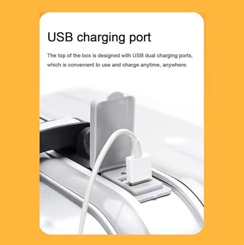 22-inch Aluminum Cabin Luggage with USB Charging Port, Durable Hardside Trolley Suitcase with 360° Spinner Wheels, Ideal Carry-on Luggage for Travel & Business3