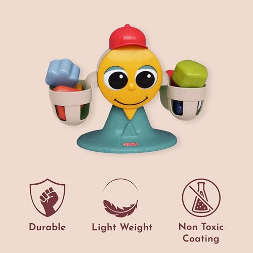 Image of Tolo My First Scales | Interactive Balancing Toy for Babies 12+ Months | 6 colorful shapes, rattle sounds, baby toys, cause & effect, learning, 1 year, reasoning skills play, hand-eye coordination