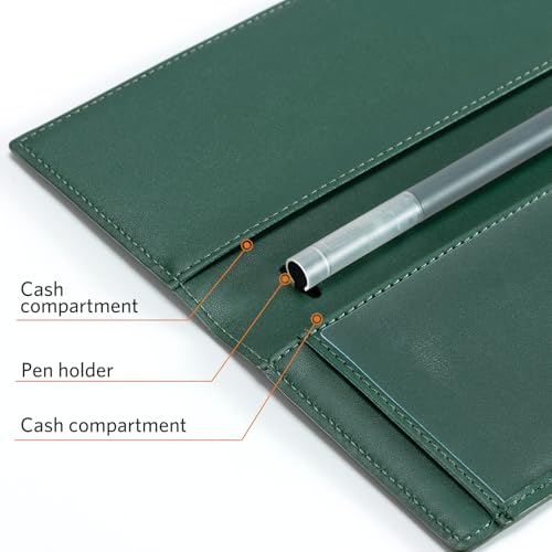 Image of CoBak Checkbook Cover for Women & Men - PU Leather Case with RFID Blocking | Classic Design Check Book Holder for Personal and Business