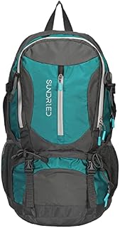 Sundried Trekking Backpack Blue Water Resistant Rucksack for Hiking Commuting Walking and Camping