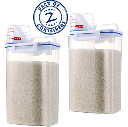 Pack of 2 - Use it as Cereal Box, Grain Storage, Petfood Container