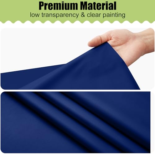 Image of Smiry Disposable Table Cloth 3 Pack, 54 x 72 Inch Waterproof Plastic Tablecloth, Decorative Rectangle Table Covers for Party, Birthday, Picnic, Navy