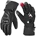 kemimoto Winter Motorcycle Gloves, Warm Waterproof Motorbike Gloves with Hard Knuckle Protection Breathable Gloves for Winter Riding, ATV, Scooter, Snowmobile - Black, X-Large