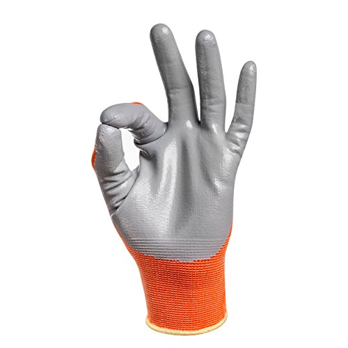 Garden12 PD-12753 Gardening Gloves For Women (2, Small) Super Grippy Garden Gloves From Breathable Nylon With Puncture-Resistant Nitrile thumb #7
