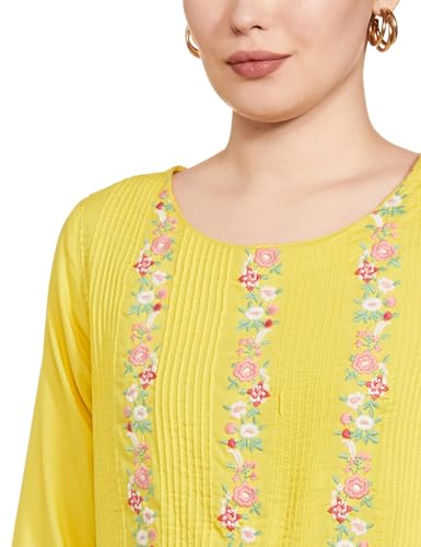Image of W for Woman Women's Viscose Regular Fit Casual Kurta