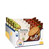 Pane a Fette Integrale Senza Glutine, 340 g, Panfette con Farina Integrale, 4 Monoporzioni, Ideale per Toast, Sandwich e Tramezzini, Confezione Multipla da 4/8/12 Pezzi (4 PEZZI)