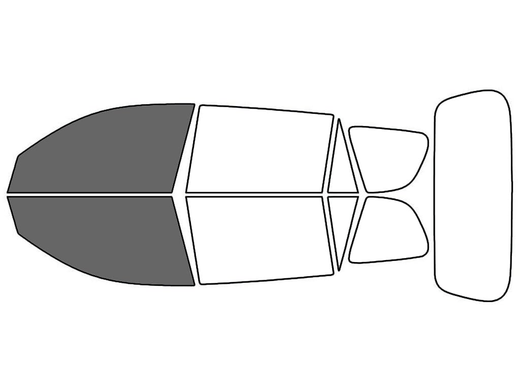 Rvinyl Window Tint Kit Compatible with Toyota Rav4 2006-2012 - Front Precut Kit - 35%