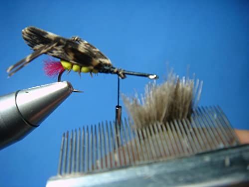 YJIUYUANQ Fly Tying Tools Stainless Teeth Fly Tying Comb For Fibre Fly Tying Tool Tackle,1PC, AS SHOW