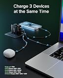 SBS Pulse Power 70 W USB-C, GaN Technology, Power Delivery (PD 3.0 PPS), inteligentny wyświetlacz AI, sterowanie dotykowe, AFC, szybkie ładowanie, do Laptopa, Tabletu, iPhone’a i Androida