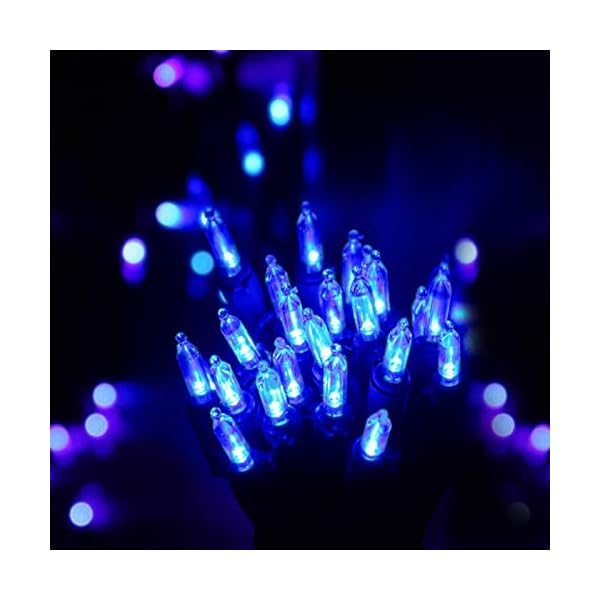Koxly 5.5 m batteriebetriebene Lichterkette für den Außenbereich, Weihnachtsbeleuchtung, 50 LED-Lichterkette mit… – Bild 5