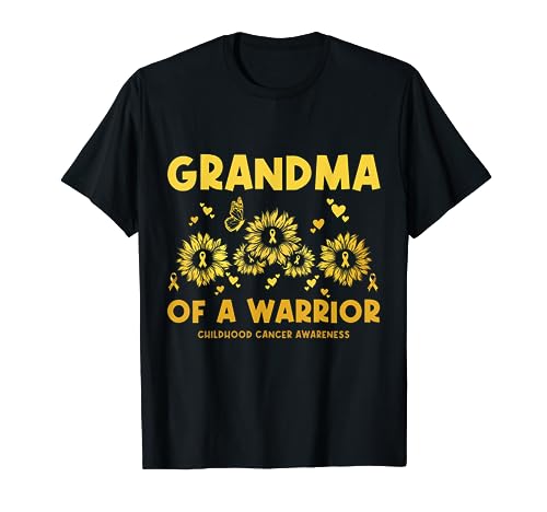 Pour Grand-mère De Cancer Guerrier Enfance Sensibilisation Au Cancer T-Shirt