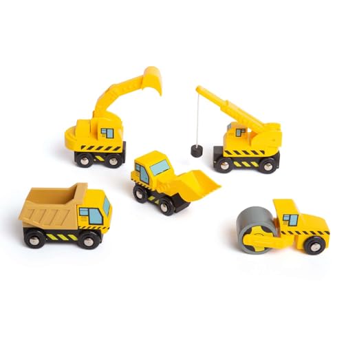 Véhicules de Chantier ferroviaire Bigjigs cadeau idéal anniversaire enfant 3 ans