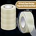 Meooeck 10 Rolls Multipurpose Hockey Tape Adhesive Shin Pad Sock Stick Tape for Ice Skate Sports Hockey Gifts Gear Equipment(22 Yard,Clear White)