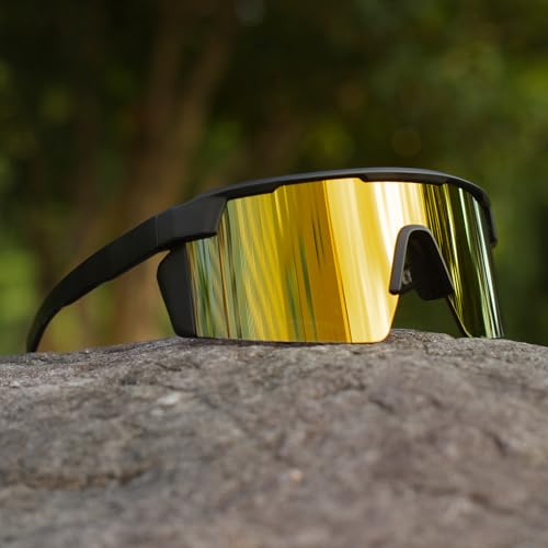 Image of WISTON XL Z87 Sunglasses for Big Wide Heads Men Women,TR90 Ultralight UV400 Protection Sun Glasses Z8224