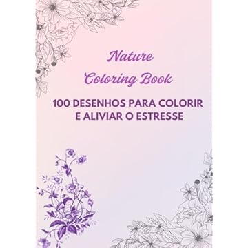 Capa do livro Nature Coloring Book (Portuguese Edition)