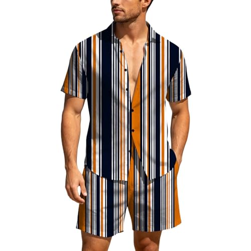 Ensemble chemise short homme pour un été chic et décontracté