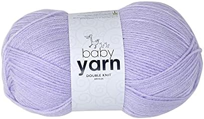 Korbond Double Yarn -Baby Pink Extra Soft 5 x 100g Ball of Acrylic Wool Knitting or Crochet Hypoallergenic (500g/1450mTotal) 180082_5