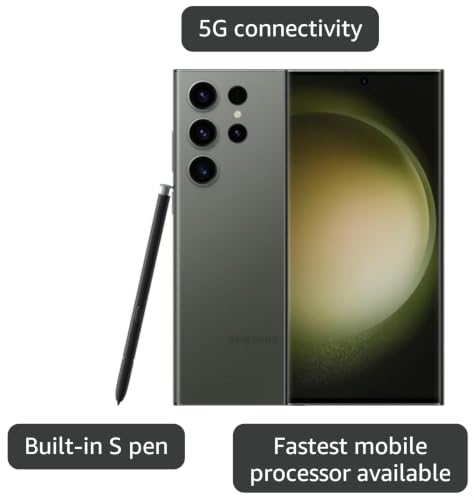 Image of Samsung Galaxy S23 Ultra 5G, US Version, 512GB, Green - T-Mobile (Renewed)