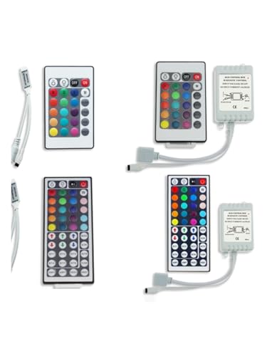 Contrôleur bande lumineuse LED RVB pour créer une ambiance cinéma salon avec mini télécommande