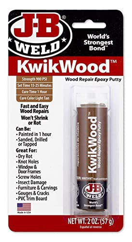 J-B Weld 8257 KwikWood Wood Repair Epoxy Putty - 1 oz by J-B Weld