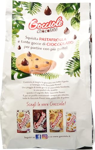 Pavesi Biscotti Frollini Gocciole Cioccolato, 12 Pack da 500 g Senza Olio di Palma - Immagine 3