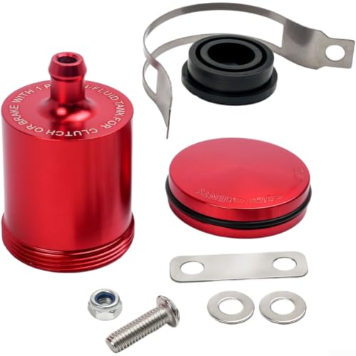 Depósito de freno delantero compacto 3.7cm ligero 55g (rojo)