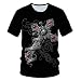 Produktbild Herren Hemd Hawaiihemd Kurzarm 1013D Gedruckt Freizeithemd Shirt Tshirts Männer Lustige Schädel-Schönheits-T-Shirts Rock Cooles 3D-Gedrucktes Rosenschädel-T-Shirt Sommer Harajuku Kurzarm Männer Fraue