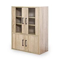 Amazon｜LITENStaD 食器棚 ガラスキャビネット 幅60cm × 奥行30cm × 高