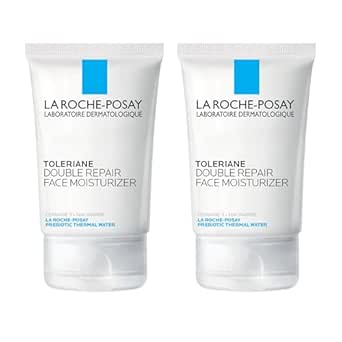 La Roche-Posay Toleriane Double Repair Face Moisturizer,Daily Moisturizer Face Cream with Ceramide and Niacinamide for All Skin Types,Oil Free,Fragrance Free,(Pack of 2)