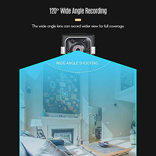 Moniss 1080P 30FPS WiFi Mini Câmera Vídeo Camcorder Nanny Cam 120 ° Grande Angular Detecção de Movim