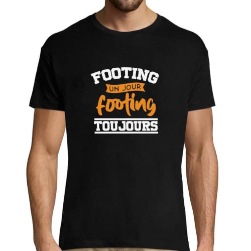 T-shirt homme footing humour en coton bio imprimé en France