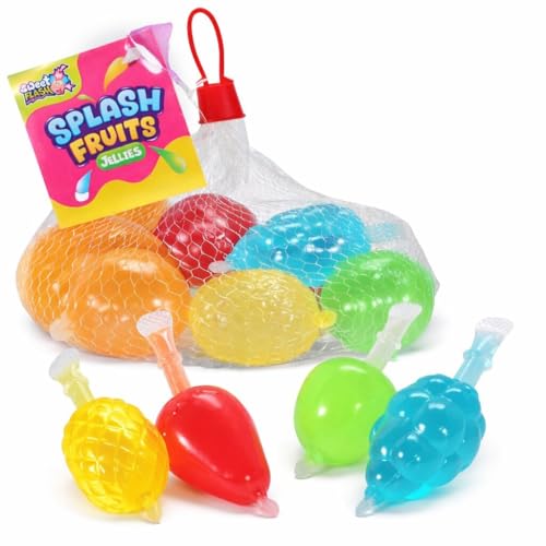 Splash Fruits Jellies 400g (10 Stück) Jelly Fruits zum Aussaugen Viral Trend Snack Bunte Frucht Gelee Party Süßigkeiten