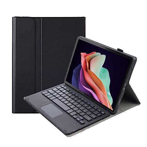 Funda con Teclado Táctil para Tabletas de 11,5 Pulgadas, Funda con Teclado Bluetooth Desmontable, Diseño Versátil y Ligero (Negro)