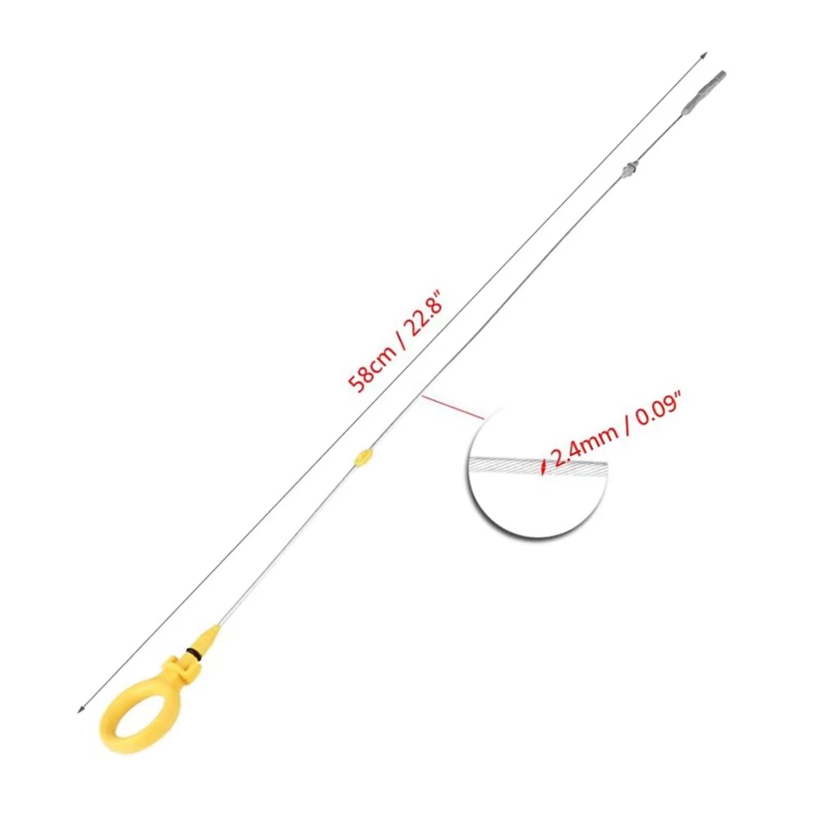 Asta di Livello Olio Motore per Audi A4, Quattro e Station Wagon 2005, 1 Pezzo. Accessori di Ricambio per Asta di Livello Olio Motore. Codice Articolo: 06D115611B.