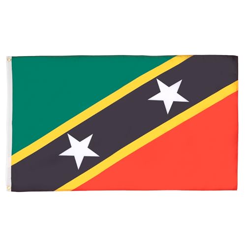 AZ FLAG Z_176 Bandiera Saint Kitts e Nevis, 150 x 90 cm