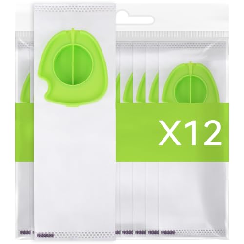 Image of 12Pack Vacuum Cleaner Bags For G-tech PRO, PRO 2, PRO K9, PRO 2 K9 | Vacuum Cleaner Bags Fit Gtech ATF301 ATF303 ATF307 ATF308 Cordless Vacuum Stick Cleaner Replacement Hoover Bags