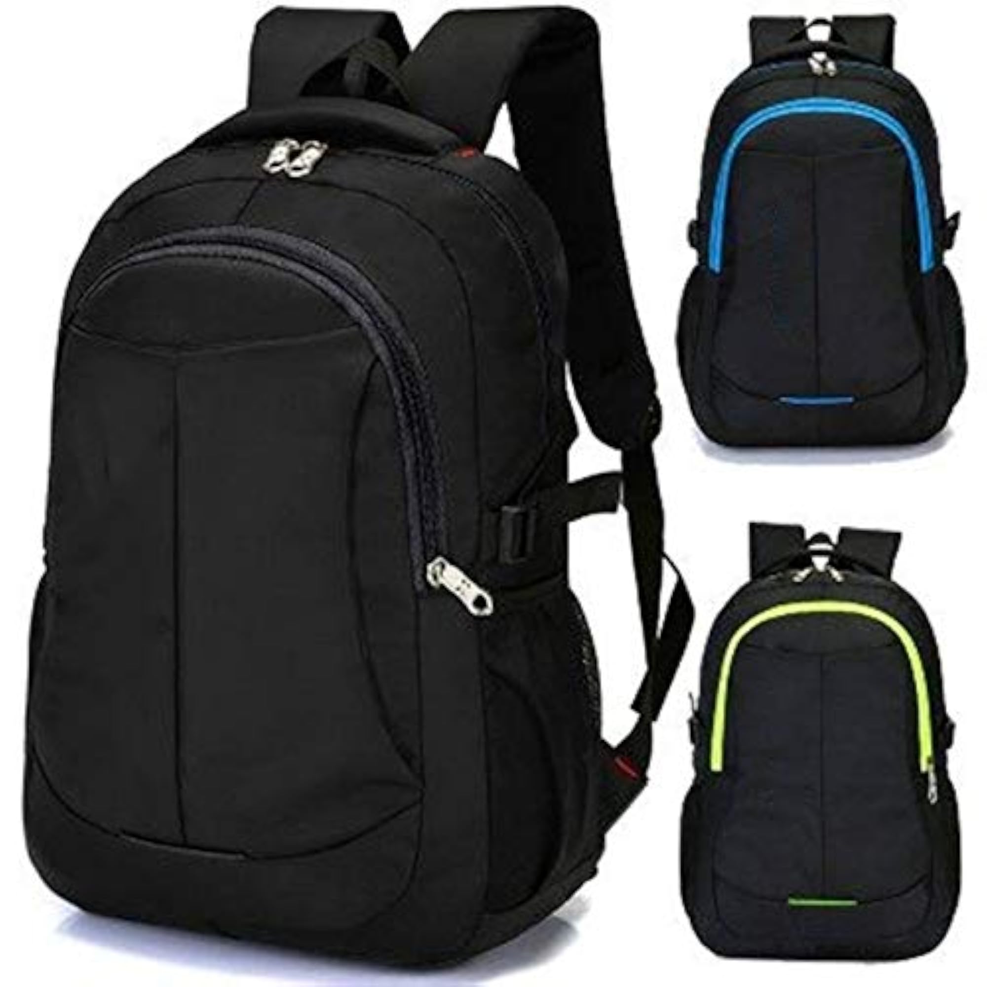 Men's Fashion Zipper Open Nylon Laptop Backpack