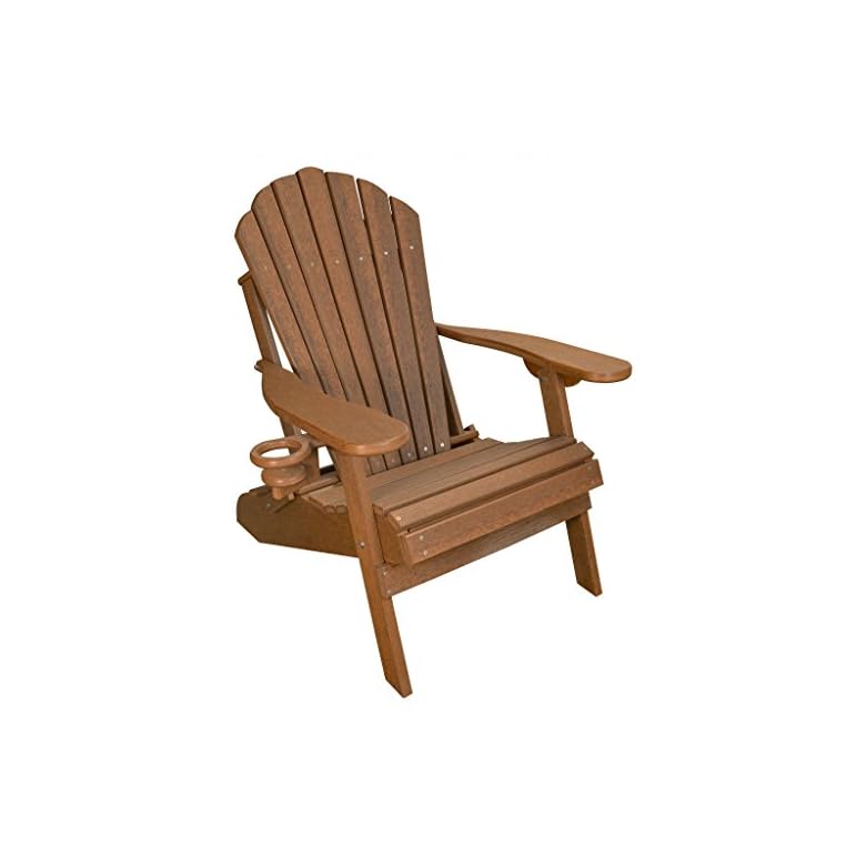 ECCB Outdoor Outer Banks Deluxe Oversized Poly Lumber Folding