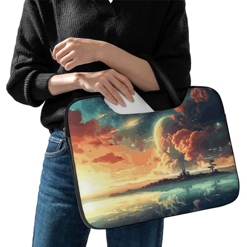 Anime Sky Maletín para portátil 17 pulg impermeable miniatura 2