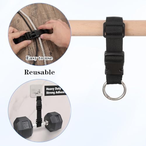 Add a Bag Luggage Straps, 4pcs Jacket Gripper Adjustable Luggage Hooks Holder Suitcase Belt Straps Carrying Clips with Luggage Connector and Hook Travel Accessories for Carry Your Extra Bags2