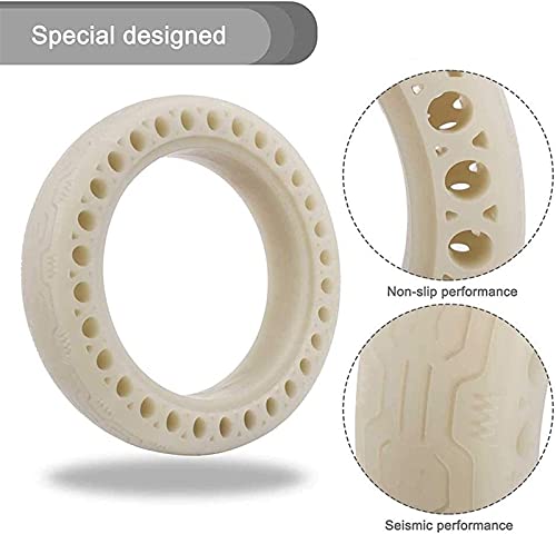 8.5 inch fluorescerende band voor M365 elektrische scooter, honingraat rubberen massief tubeloze lichtgevende vaste… - Image 4