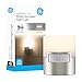 GE Ultra Brite Motion-Activated LED Light, 40 Lumens, Soft White, Night Light, Energy Efficient, Ideal for Hallway, Entry, Stairs, Bathroom, Kitchen, Garage, Utility Room, Silver, 29844