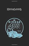  Notebook: Disney Pixar Cars The King Dinoco 400 Series Graphic Medium Size 5.5\'\'x8.5\'\' White Paper Blank Journal Notebook 122 Pages with Black Cover Perfect For All Ages - Kids And Your Friends