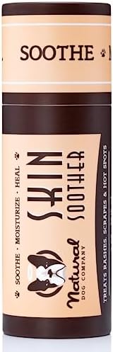 Natural Dog Company Skin Soother, 2 oz. Stick, Allergy and Itch Relief for Dogs, Dog Moisturizer for Dry Skin, Dog Lotion, Ultimate Healing Balm, Dog Rash Cream