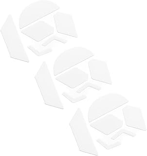 PATIKIL Rounded Curved Edges Mouse Feet Skates Pads 0.6mm for G900 Gaming Mouse Feet Replacement White 6Pcs/3 Set