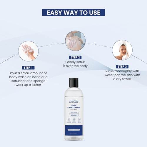 Kozicare Soap Skin Lightening Body Wash Gel | Alpha Arbutin, Niacinamide & Kojic Acid Body Wash | Helps Reduces Pigmentation, Dark Spots & Uneven Skin Tone | Body Wash for Men &... - Image 5